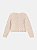 Casaco Infantil Menina Bege de Tricot Texturizado | Momi - Imagem 2