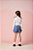 Blusa Menina Infantil com Top Preto de Tricot | Momi - Imagem 2