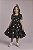 Vestido Algodão Preto Bordado Margaridas | Gabriela Aquarela - Imagem 1
