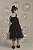 Vestido Celebrar Preto com Flores 3D e Saia Tule | Gabriela Aquarela - Imagem 2