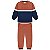 Conjunto Moletom Born to Travel Terracota e Marinho | Milon - Imagem 2
