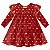 Vestido Manga Longa Vermelho Poá e Abelhinhas | Milon - Imagem 2