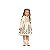 Vestido Manga Longa Folhagens Off-White | Milon - Imagem 1