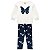 Conjunto Blusa Pelinho Borboleta e Legging Laços | Milon - Imagem 1