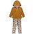 Conjunto Casaco Caramelo e Legging Floral | Milon - Imagem 2
