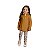 Conjunto Casaco Caramelo e Legging Floral | Milon - Imagem 1