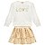 Conjunto Blusa Love e Saia de Paetê Dourada | Milon - Imagem 2