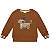 Conjunto Blusa Cachorrinho Lúdico Marrom e Calça Areia | Milon - Imagem 3