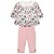 Conjunto Bata Floral Gola Bordada e Legging | Milon - Imagem 3