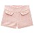 Conjunto Infantil Camisa Pérolas e Shorts Tweed Rosa | Milon - Imagem 4