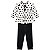 Conjunto Infantil Bata Poá e Legging Preta | Milon - Imagem 2