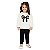 Conjunto Infantil Blusa Tricot Laço Pérolas e Calça Preta | Milon - Imagem 1