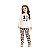 Conjunto Infantil Blusa Oncinhas Pompom e Calça Animal Print | Milon - Imagem 1