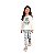 Conjunto Infantil Blusa Lampião e Legging Floral Azul | Milon - Imagem 1