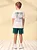 Conjunto Menino Cyber Rex Off White e Verde | Youccie - Imagem 2