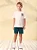 Conjunto Menino Cyber Rex Off White e Verde | Youccie - Imagem 1