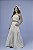 Conjunto Saia Longa Tricoline e Cropped Crochê Off White | Pinkx - Imagem 1
