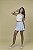 Conjunto Cropped em Algodão Listrado Shine e Saia em Alfaiataria Azul Claro | Pinkx - Imagem 1