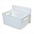 Caixa Organizadora Rattan 15 litros Plástico Empilhável - Branco - Imagem 5