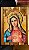 Quadro Entalhado 45cm - Sagrado e Imaculado Coração IV - Imagem 4