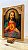 Quadro Entalhado Sagrado Coração Jesus 22cm - Imagem 2