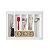 Organizador de Talheres Para Gaveta 572x440mm OG-70 Branco - Imagem 2