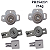 Sistema Rodízio PB254231 Para 1 Porta 25kg - Imagem 2
