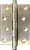 Kit 3 Dobradiças Inox Escovada Com Anel 4x3 Reforçada Para Porta - Imagem 3