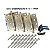 Kit 3 Dobradiças Inox Escovada Com Anel 4x3 Reforçada Para Porta - Imagem 2