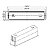 Caixa de Tomada Embutir Mesa Slim 3P + 3P 230X50mm - Imagem 10