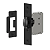 Fechadura Fecho Mini Rolete 3F Preto Com Regulagem 265PP - Imagem 2