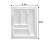Organizador de Talheres Para Gaveta 460x362mm OG-01 Branco - Imagem 3