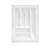 Organizador de Talheres Para Gaveta 497x360mm OG-05 Branco - Imagem 1