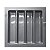Organizador de Talheres Para Gaveta 473x473mm OG-79 Cinza - Imagem 1