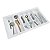 Organizador de Talheres Para Gaveta 835x495mm OG-81 Branco - Imagem 3