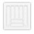 Organizador de Talheres Para Gaveta 510x497mm OG-58 Branco - Imagem 1