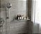 Prateleira Vidro 50cm Porta Shampoo Luxo Quadrado Incolor - Imagem 2