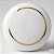 Puxadores Porcelana Cerâmica Branco Filete Dour- 32mm-c/2 Pç - Imagem 1