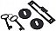 Kit 2 Puxadores Rustico + Fechadura Rolete Preto - Imagem 4
