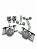 Kit Para Porta de Correr P/1 Porta 50kg 2112-3006-4045 - Imagem 1