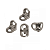 Suporte Prateleira Cantoneira Niquelada Preta Branca 13x13 Com 2 Furos - Kit 4 Peças - Imagem 1