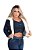 Jaqueta Jeans Destroyed Com Pelo Na Gola E Punho   Ref 6602 - Imagem 1
