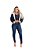 Jaqueta Jeans Destroyed Com Pelo Na Gola E Punho   Ref 6602 - Imagem 3