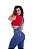 Jardineira Calça Jeans Longa Luxo Moda Blogueira Linda 0083 - Imagem 3