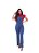 Jardineira Calça Jeans Longa Luxo Moda Blogueira Linda 0083 - Imagem 1