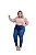 Calça Jeans C/lycra Plus Size Skinny Detalhe Frontal Ref 148 - Imagem 4