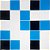 Revestimento Autoadesivo Resinado - Squares Tricolor - Imagem 1