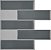 Revestimento Autoadesivo Resinado - Subway Dark Gray Tiles - Imagem 1