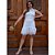 Vestido Curto de Renda com Gola Alta - Imagem 1