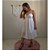 Vestido Midi em Laise Branco - Imagem 1